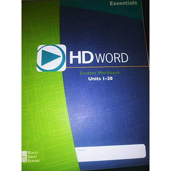 Pre-Owned HD Word Student Workbook, Units 1-20, Essentials Book 1, c. 2015 Paperback