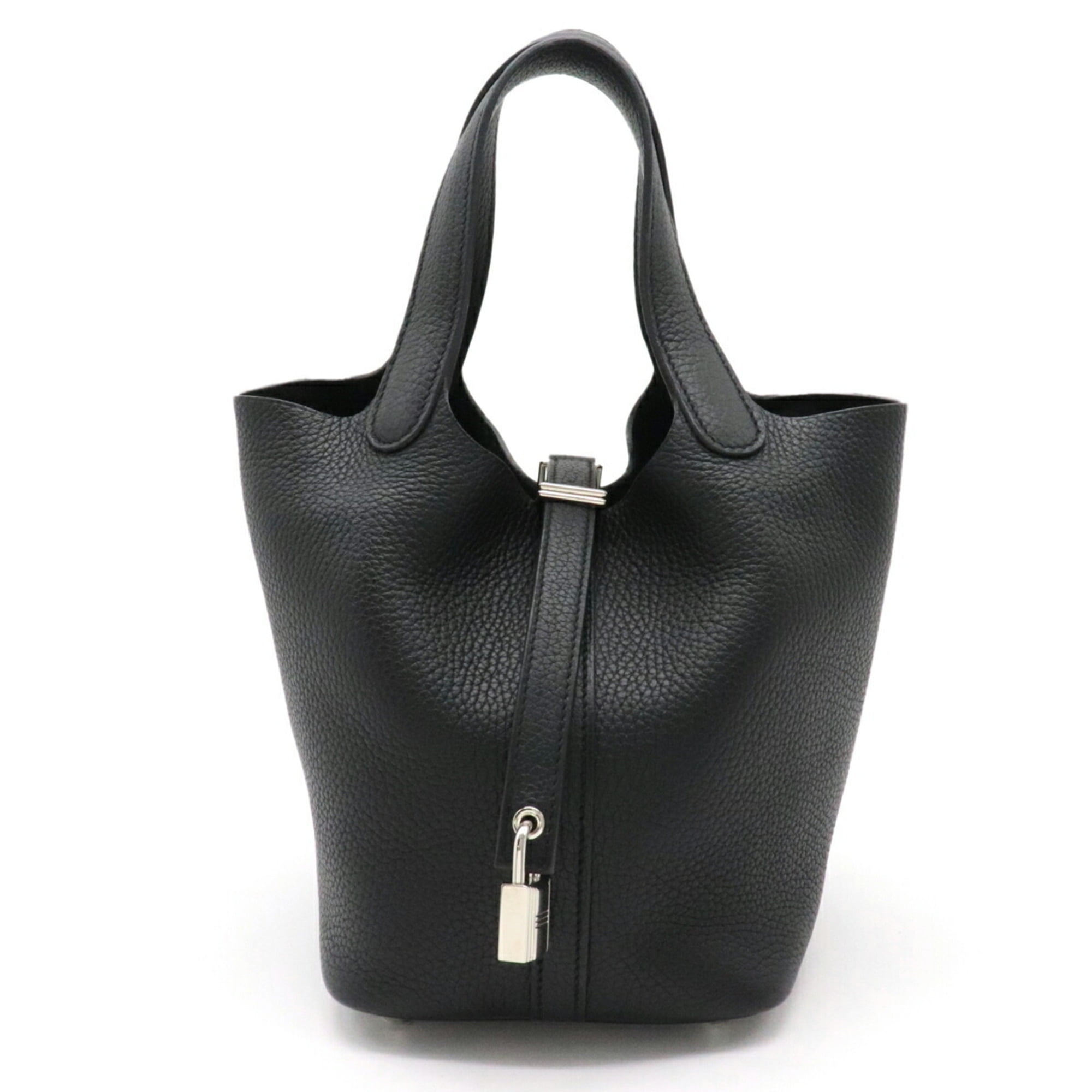 Pre Owned HERMES Hermes Picotin Lock PM Handbag Tote Bag Taurillon