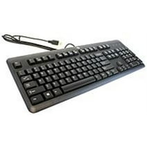 Pre-Owned HP 672647-003 KU-1156 USB Wired Keyboard - Black