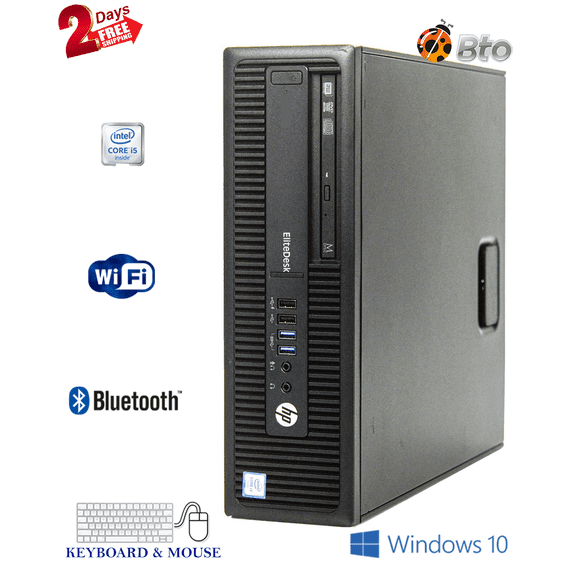 HP EliteDesk 800 G1 SFF Desktop Computer Core i5-4th, 16GB Ram, 1TB SSD, Keyboard & Mouse, WiFi, Bluetooth, Win10 Pro