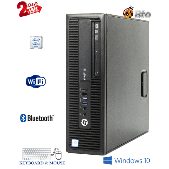 HP EliteDesk 800 G1 SFF Desktop Computer Core i7-4th, 8GB Ram, 1TB HDD, Keyboard & Mouse, WiFi, Bluetooth, Win10 Pro