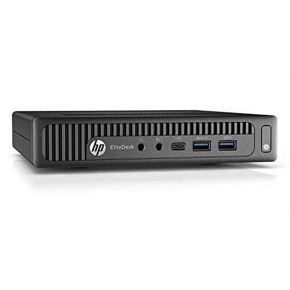 Pre-Owned HP EliteDesk 800 G2 Desktop Mini PC, Intel Core i5 6500T 2.5Ghz, 16GB DDR4 RAM, 256GB SSD Hard Drive, USB Type C, Windows 10