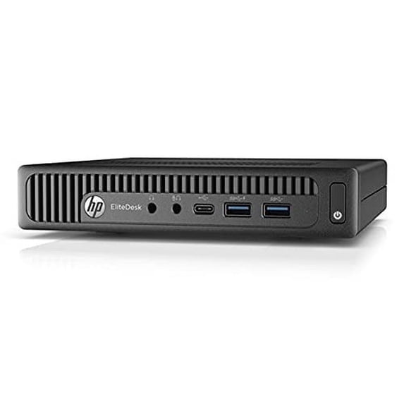 Pre-Owned HP EliteDesk 800 G2 Mini Desktop PC, Intel Core i7-6700T 2.8GHz, 16GB RAM, 256GB SSD, Win10Pro , Black