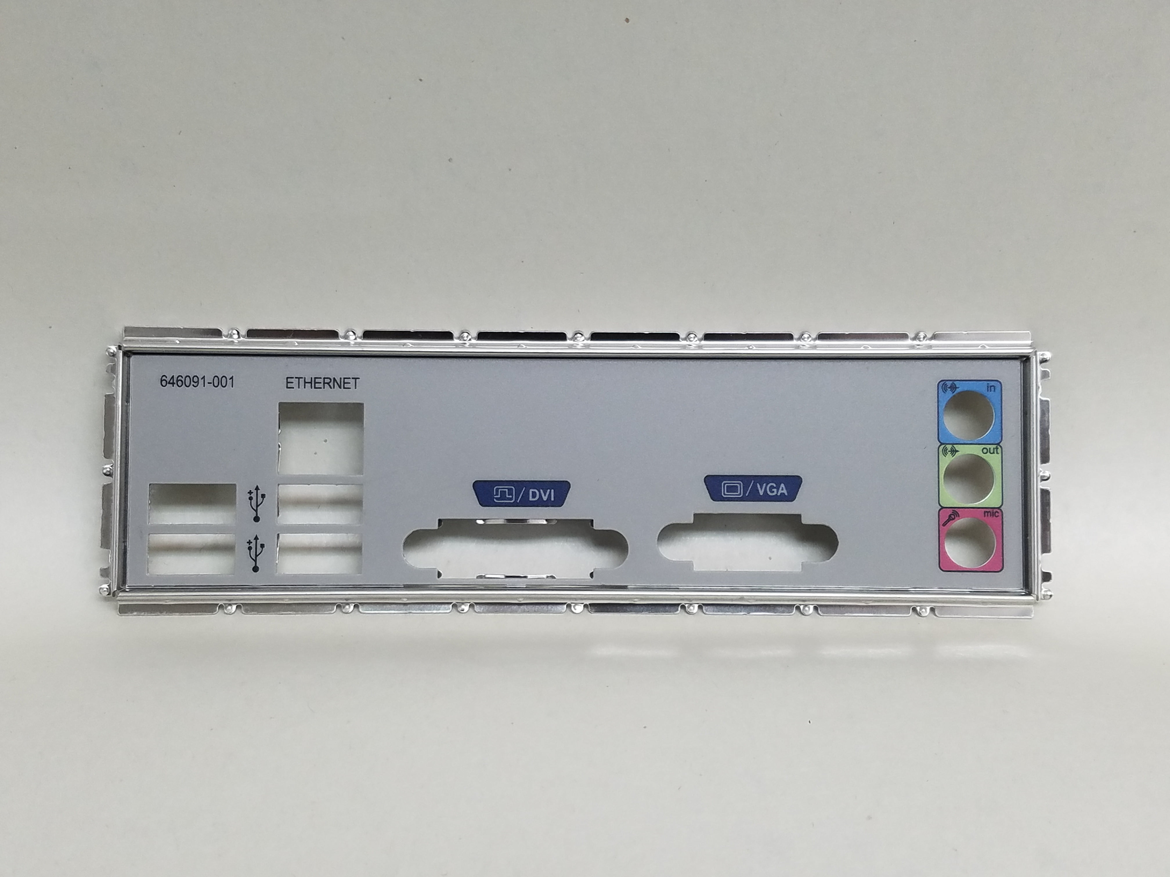 Pre-Owned HP I/O Shield For Pro 3500 Desktop Motherboards - 696234-001 ...