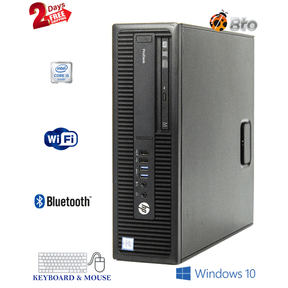 HP Prodesk 600 G2 SFF Desktop Computer Core i5-6th, 16GB Ram, 2TB HDD, Keyboard & Mouse, WiFi, Bluetooth, Win10 Pro