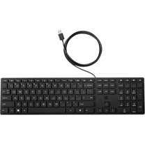 Pre-Owned HP Smart Buy Wired 320K Slim Keyboard Black 108 Keys USB-A HSA-C001K L96909-001