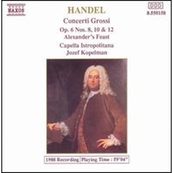 Pre-Owned Handel: Concerti Grossi (CD 0730099515825) by Capella Istropolitana, Jozef Kopelman (conductor)