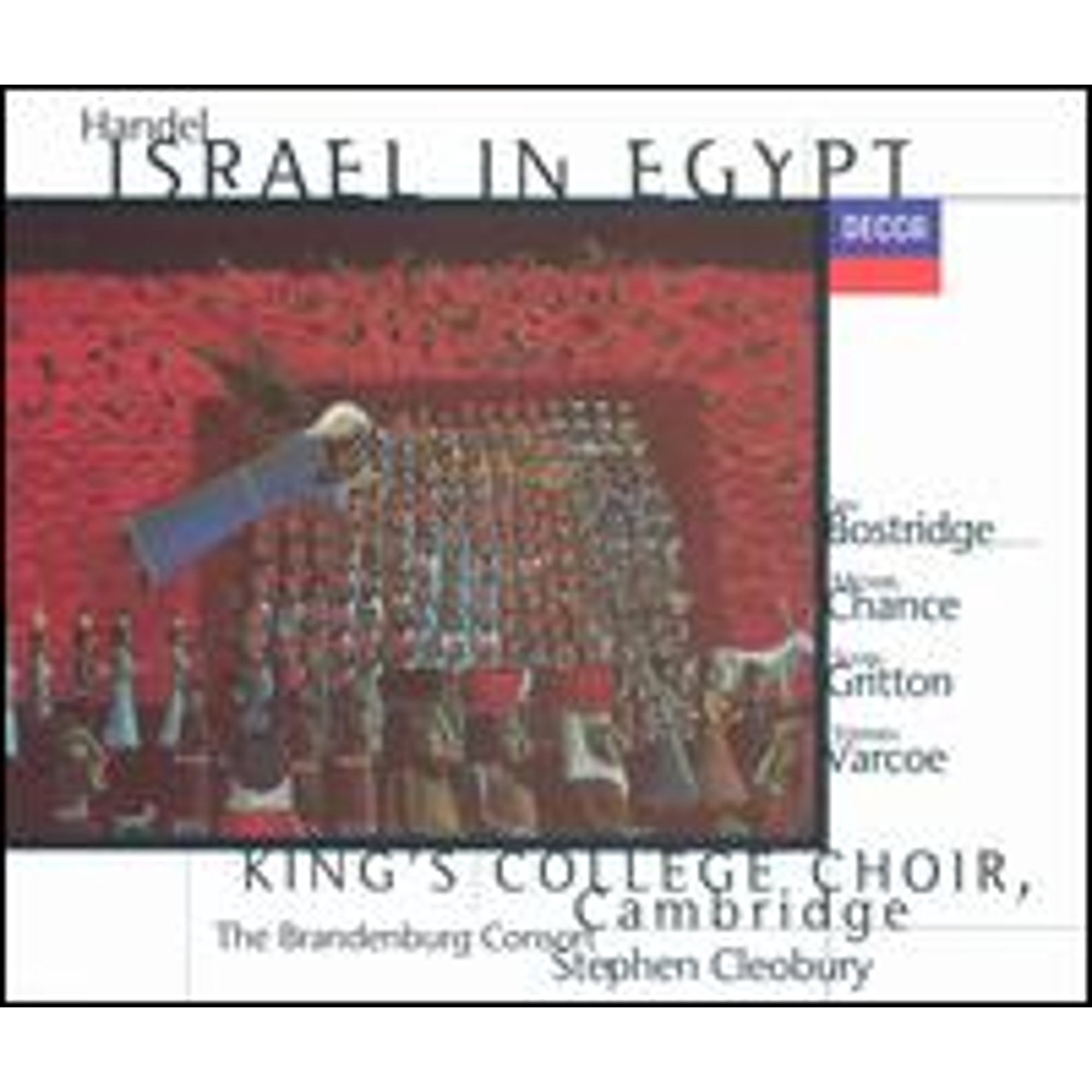 Pre-Owned Handel: Israel in Egypt (CD 0028945229522) by Angela East (cello), Henry Herford (bass), Ian Bostridge (tenor), James Vivian (organ), Libby Crabtree (soprano);...