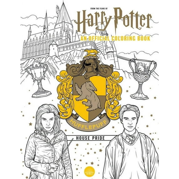 Pre-Owned Harry Potter: Hufflepuff House Pride: The Official Coloring Book: (Gifts Books for Harry (Paperback) by Insight Editions