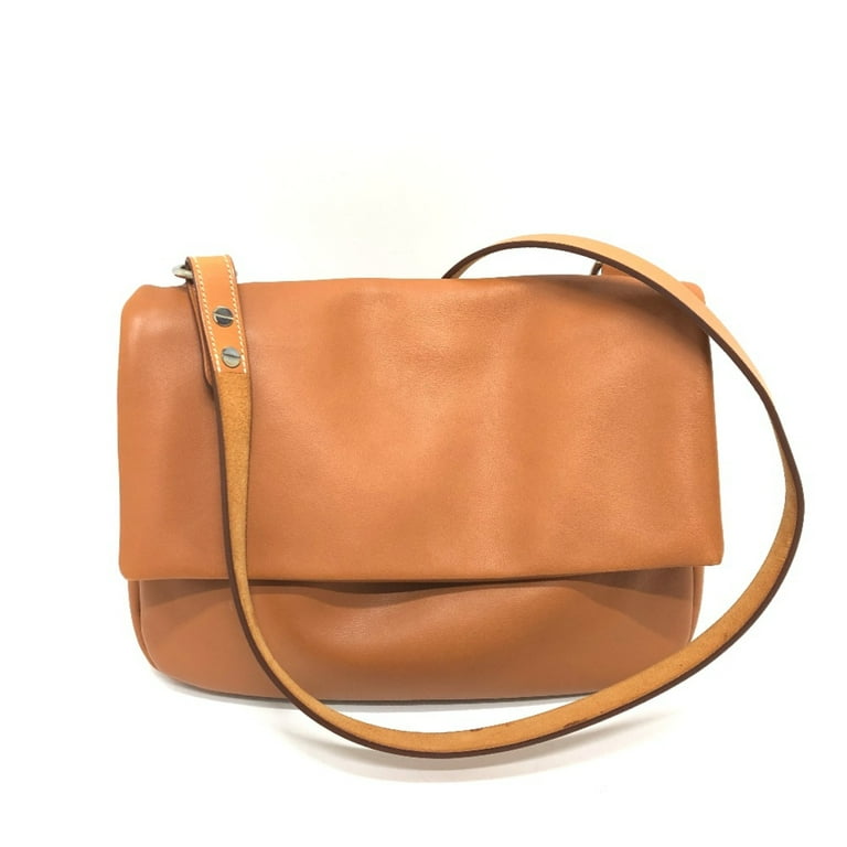 Pre Owned Hermes Crossbody bag Shoulder Bag Gold Brown Good Walmart
