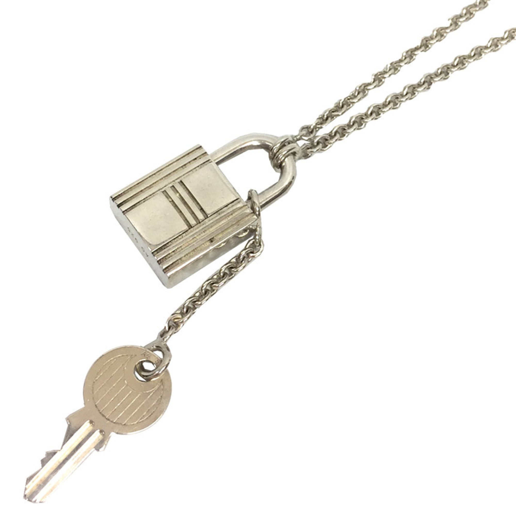 Pre Owned Hermes HERMES Cadena Kelly Amulet Necklace Caden Key