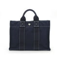 thumbnail image 1 of Pre-Owned Hermes Handbag Tote PM Deauville Canvas Navy Women's Men's HERMES (Good), 1 of 11
