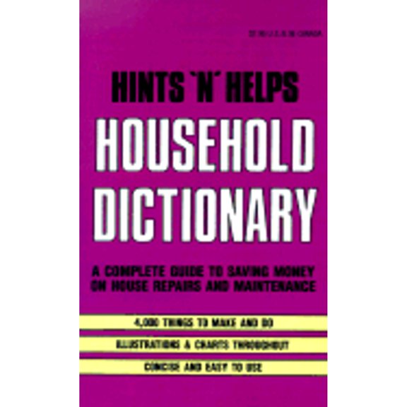 Pre-Owned Hints 'n' Helps Household Dictionary (Paperback) by Ottenheimer Publishers