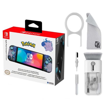 Restored Hori - Split Pad Compact for Nintendo Switch - Gengar With Cleaning Electric kit Bolt Axtion (Refurbished)