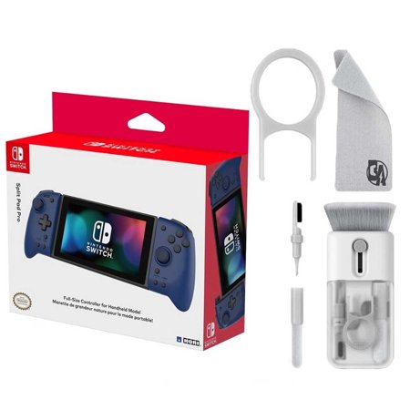 Pre-Owned Hori - Split Pad Pro for Nintendo Switch - Blue With Cleaning Electric kit Bolt Axtion Bundle