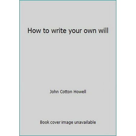 How to write your own will [Paperback - Used]