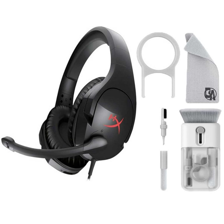 Pre Owned HyperX Cloud Stinger Wired DTS Headphone X Gaming Headset Red Black With Cleaning Kit Bolt Axtion Refurbished Like New Walmart