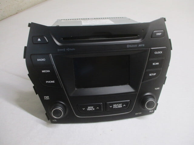 Pre-Owned Hyundai Santa Fe Single CD MP3 Bluetooth Satellite Player Radio Stereo OEM LKQ - Verify Specific Vehicle Fitment In Description - (Good)