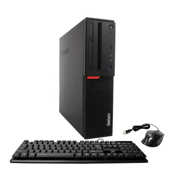 Pre-Owned IBM ThinkCentre M900 Desktop Computer PC, Intel Quad-Core i5, 1TB HDD, 8GB DDR4 RAM, Windows 10 Pro, DVD, WIFI, USB Keyboard and Mouse