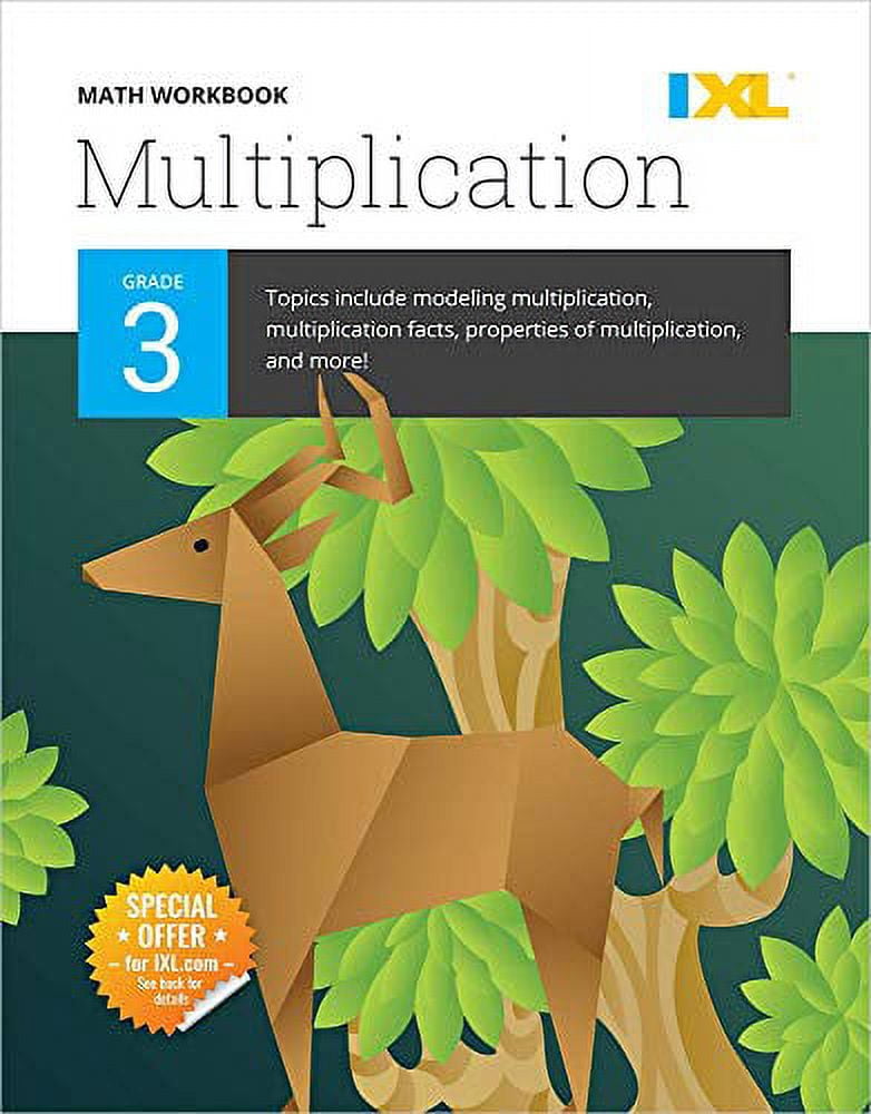 Pre Owned IXL Math Workbook Grade 3 Multiplication Paperback Walmart Pre owned ixl math workbook grade 3 multiplication paperback walmart