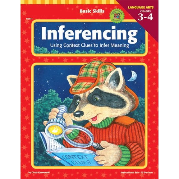 Pre-Owned Inferencing, Grades 3-4: Using Context Clues to Infer Meaning (Basic Skills (Instructional Fair)) Paperback