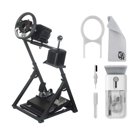 Pre-Owned Insignia™ - Racing Wheel Stand - Black With Cleaning Electric kit Bolt Axtion (Refurbished: Like New)
