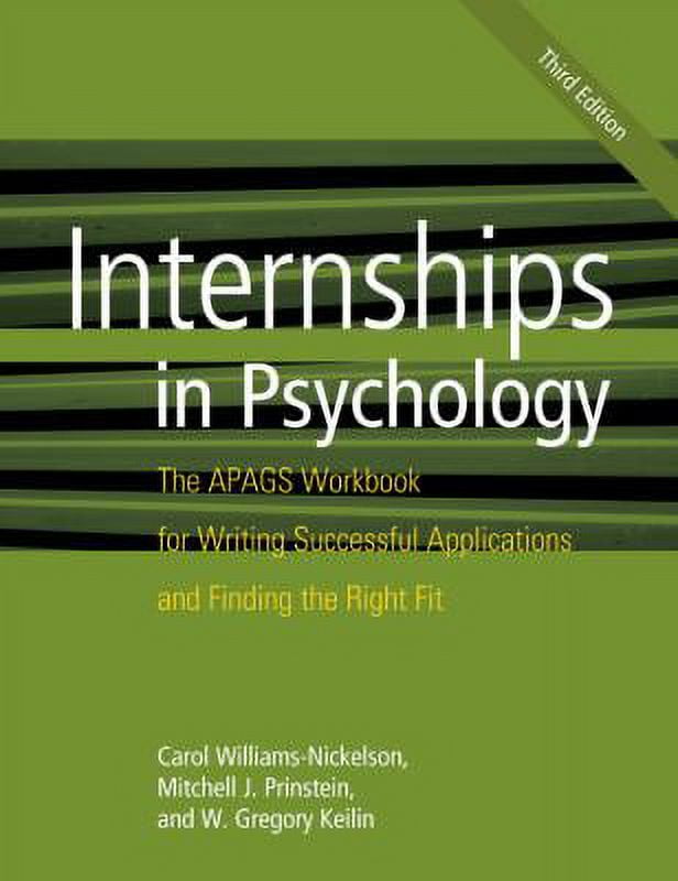 PreOwned Internships in Psychology The Apags Workbook for Writing
