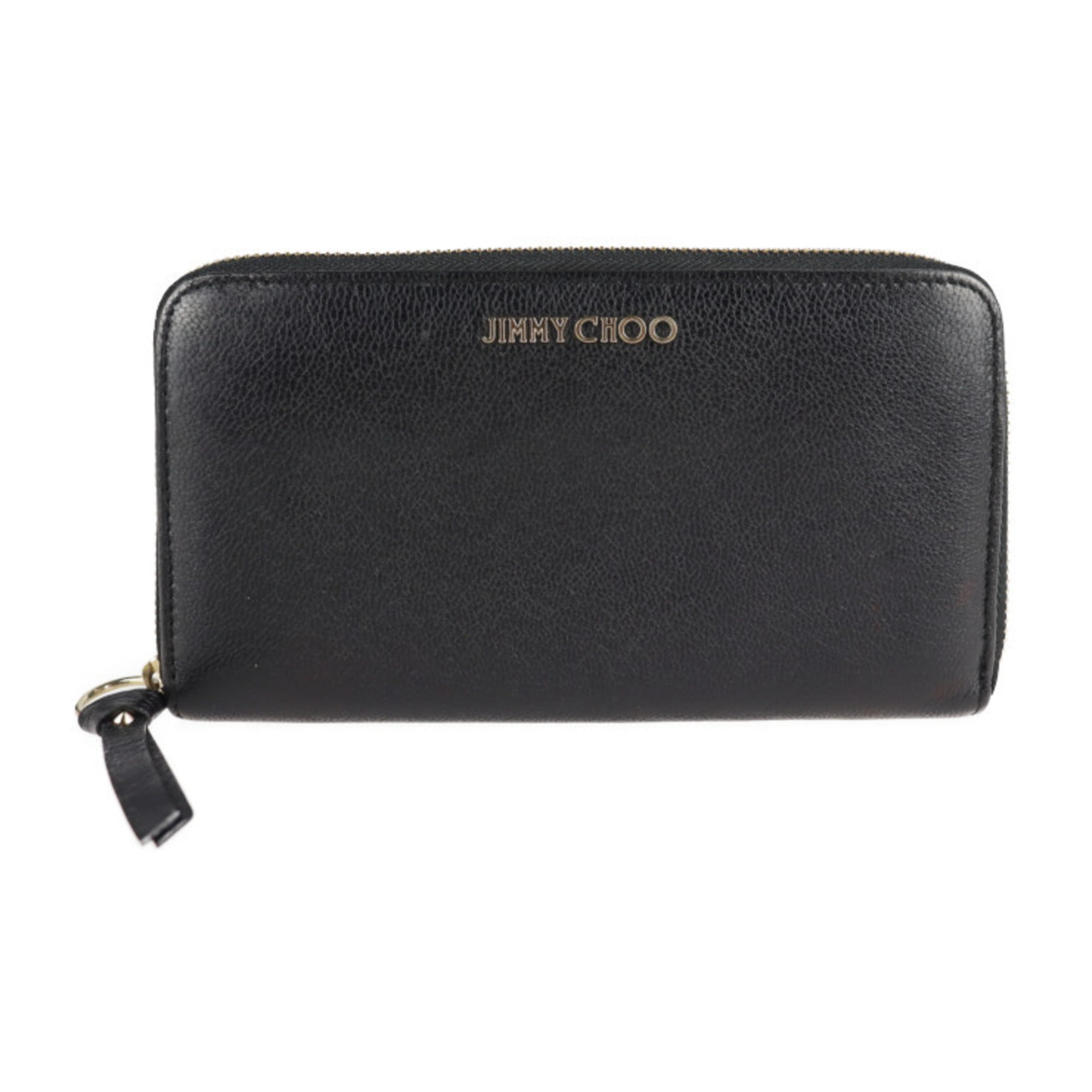 JIMMY CHOO Carnaby embossed glossed pebbled-leather wallet | THE OUTNET