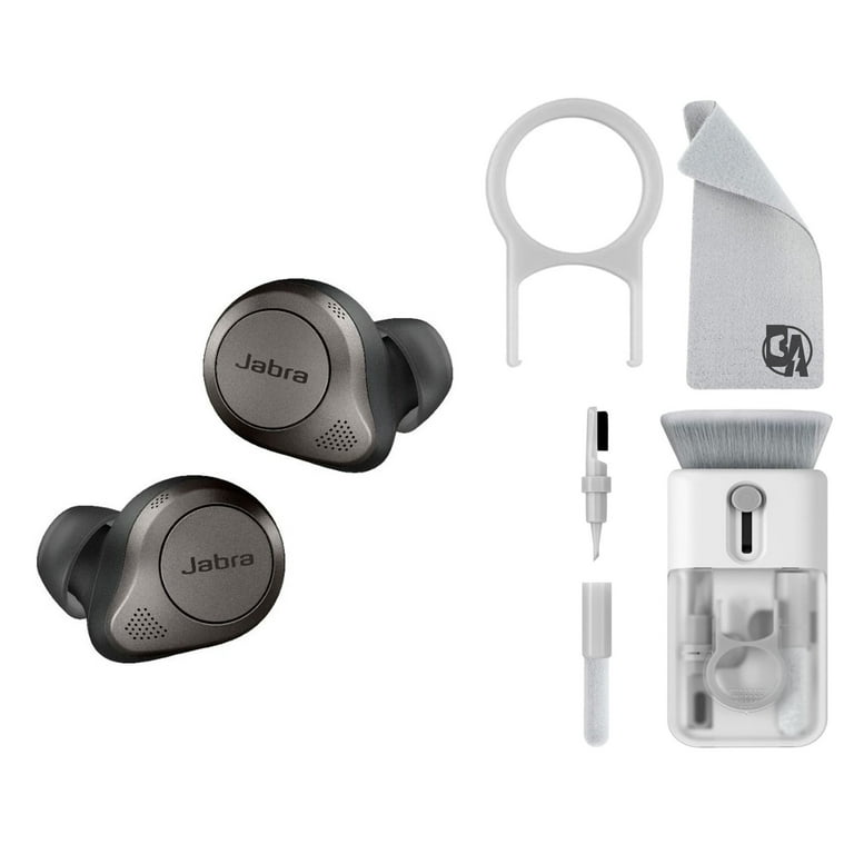 Pre-Owned Jabra - Elite 85t True Wireless Advanced Active Noise Cancelling  Earbuds - Titanium Black With Cleaning Kit BOLT AXTION Bundle (Refurbished:  Like New) 