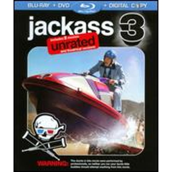 Pre-Owned Jackass 3 [Rated/Unrated] [2 Discs] [Blu-ray] (Blu-Ray 0097361160047) directed by Jeff Tremaine
