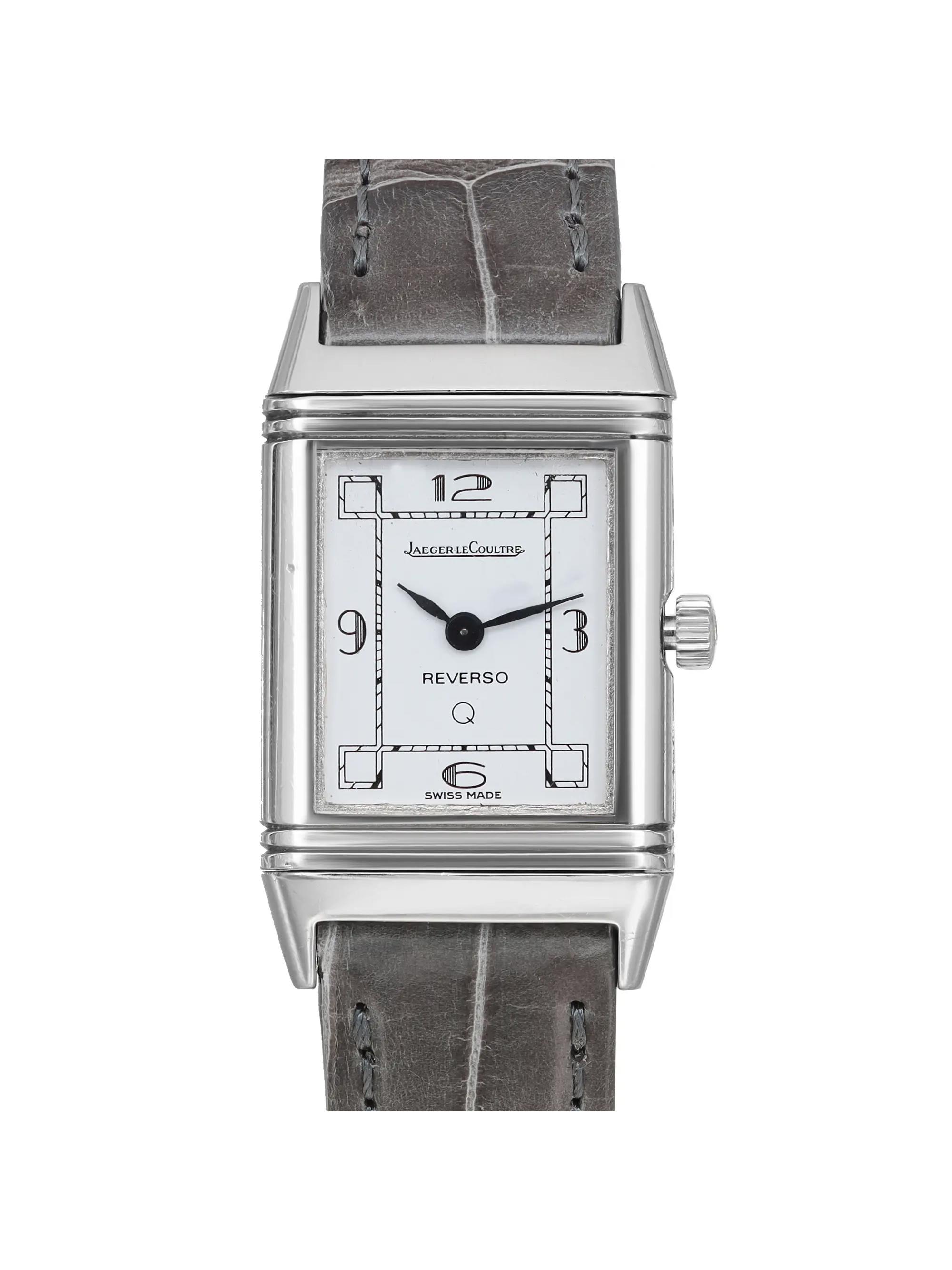 Pre-Owned Jaeger LeCoultre Reverso Lady Steel Quartz Watch 140.025.8 (Good)