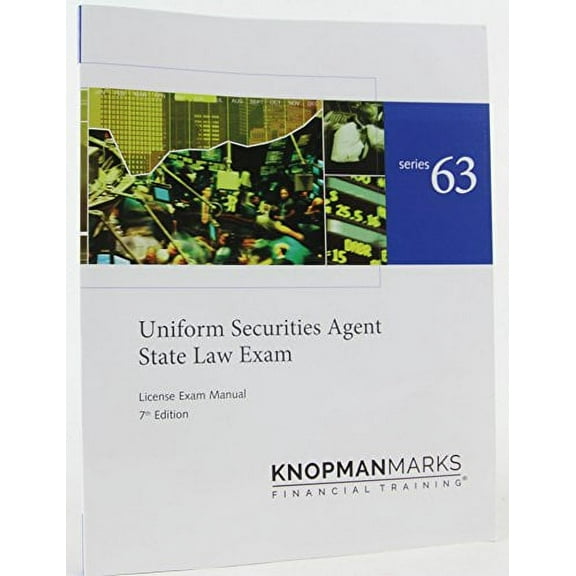 Pre-Owned Kaplan Series 63 Securities License Exam Manual, Uniform Securities Agent State Law Exam 7th edition Paperback