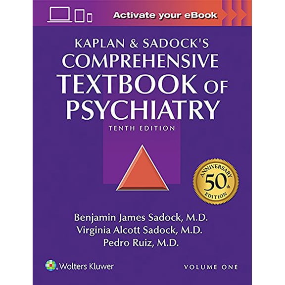 Pre-Owned Kaplan and Sadock's Comprehensive Textbook of Psychiatry (2 Volume Set), 9781451100471, 1451100477, Hardcover, 10 edition
