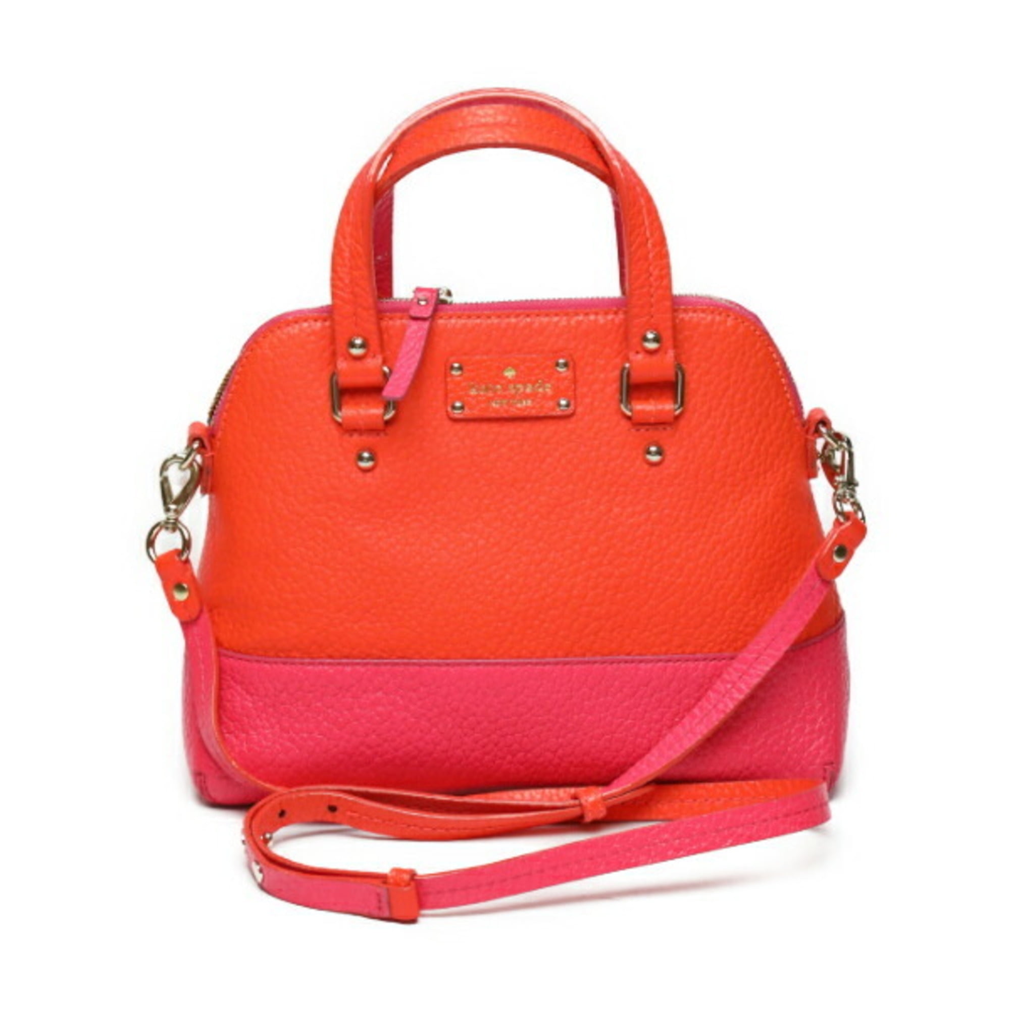 Pre-Owned Kate Spade Crossbody 2WAY Pink x Orange Handbag (Good)