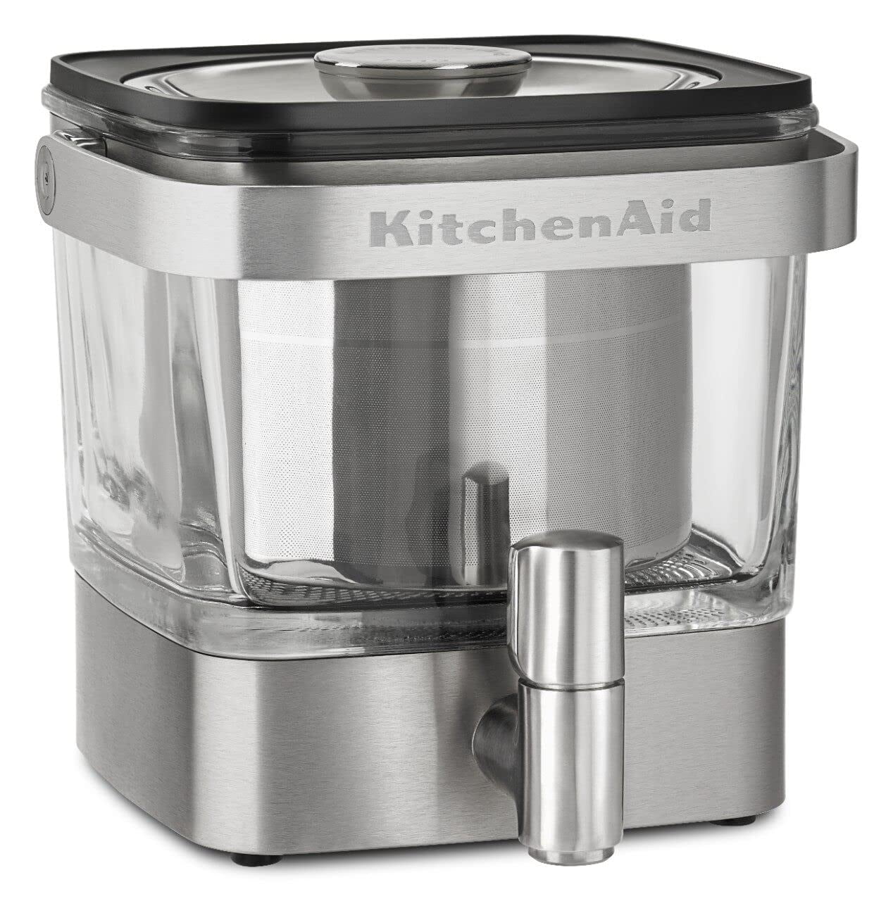 KitchenAid Brushed Stainless Steel Cold Brew Coffee Maker, 28 ounce