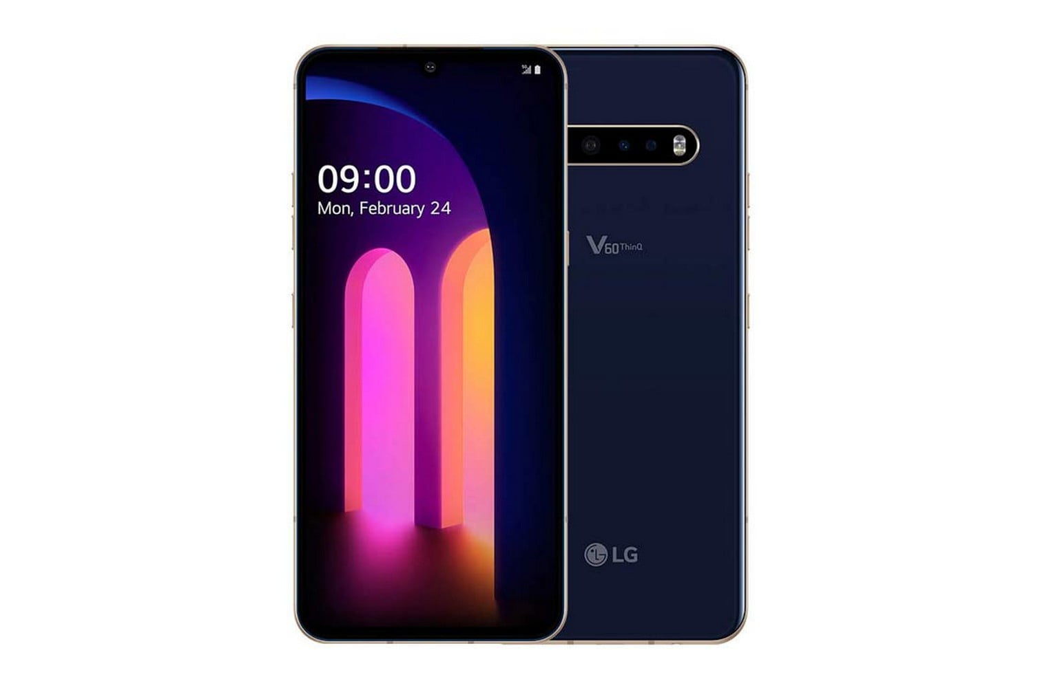 Pre-Owned LG V60 ThinQ 5G, Verizon Only 128GB, Blue, 6.8 in Refurbished: Good