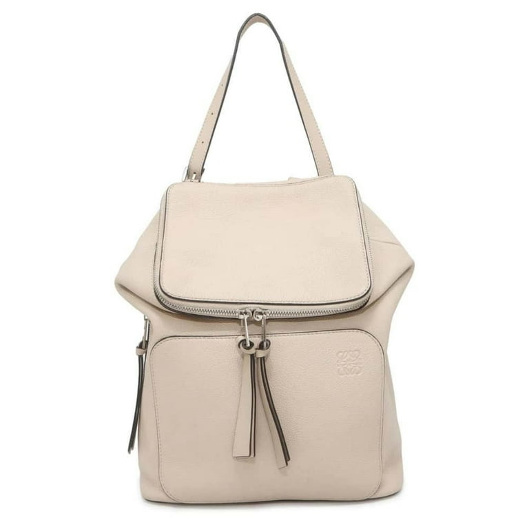 Pre Owned LOEWE Backpack Goya Leather Bag Good Walmart