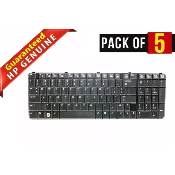 Pre-Owned LOT x 5 HP Pavilion HDX9000 Series Black US QWERTY Keyboard 448159-001