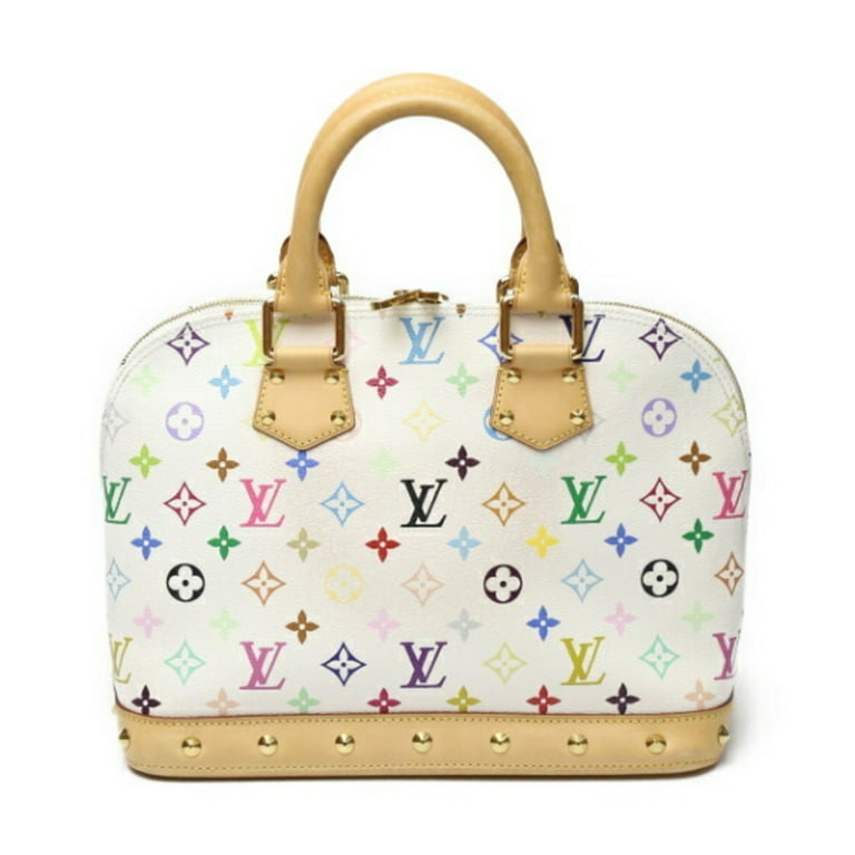 Pre Owned LOUIS VUITTON Alma Monogram Multicolor M92647 Louis Vuitton Bron White Handbag LV Good Walmart