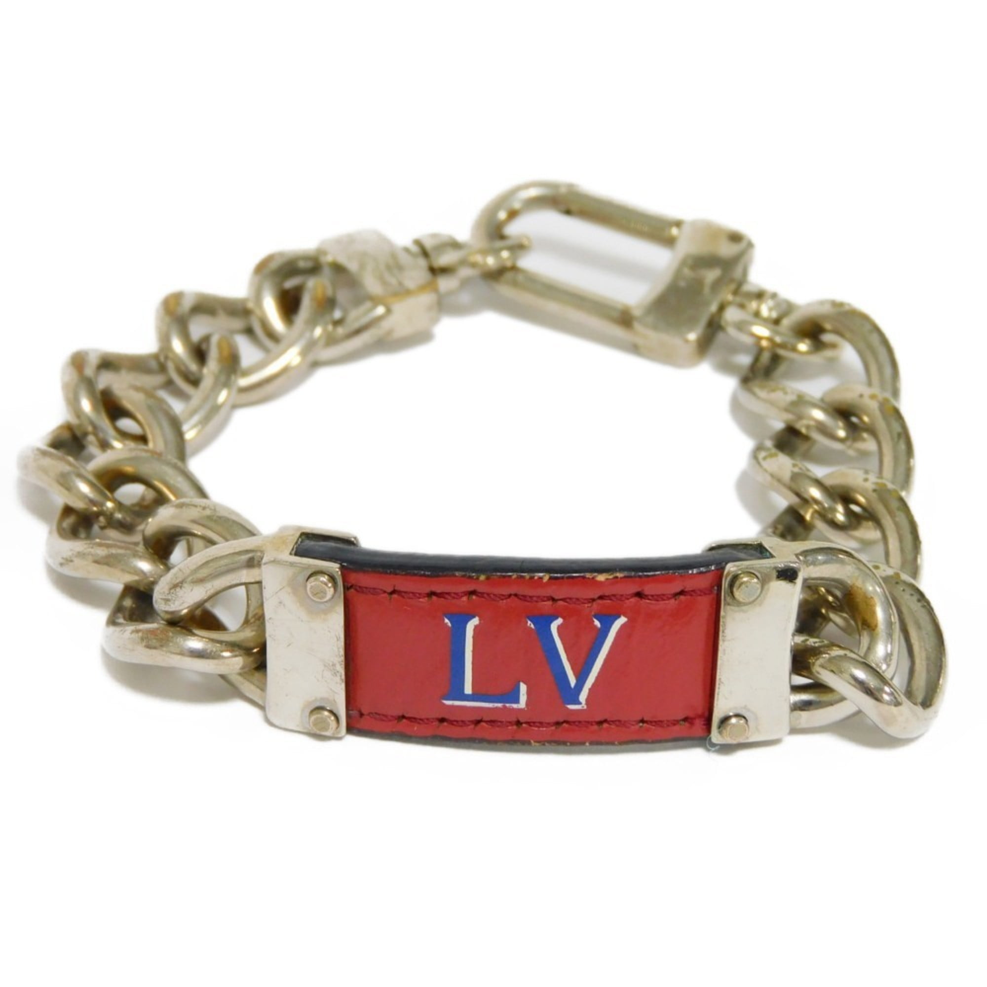 LOUIS VUITTON M68415 Bracelet Be Mindful Vlogo accessories  White/GoldHardware | eBay
