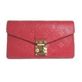 thumbnail image 1 of Pre-Owned LOUIS VUITTON Long Wallet Monogram Portefeuille M62459 Louis Vuitton Red LV (Good), 1 of 14
