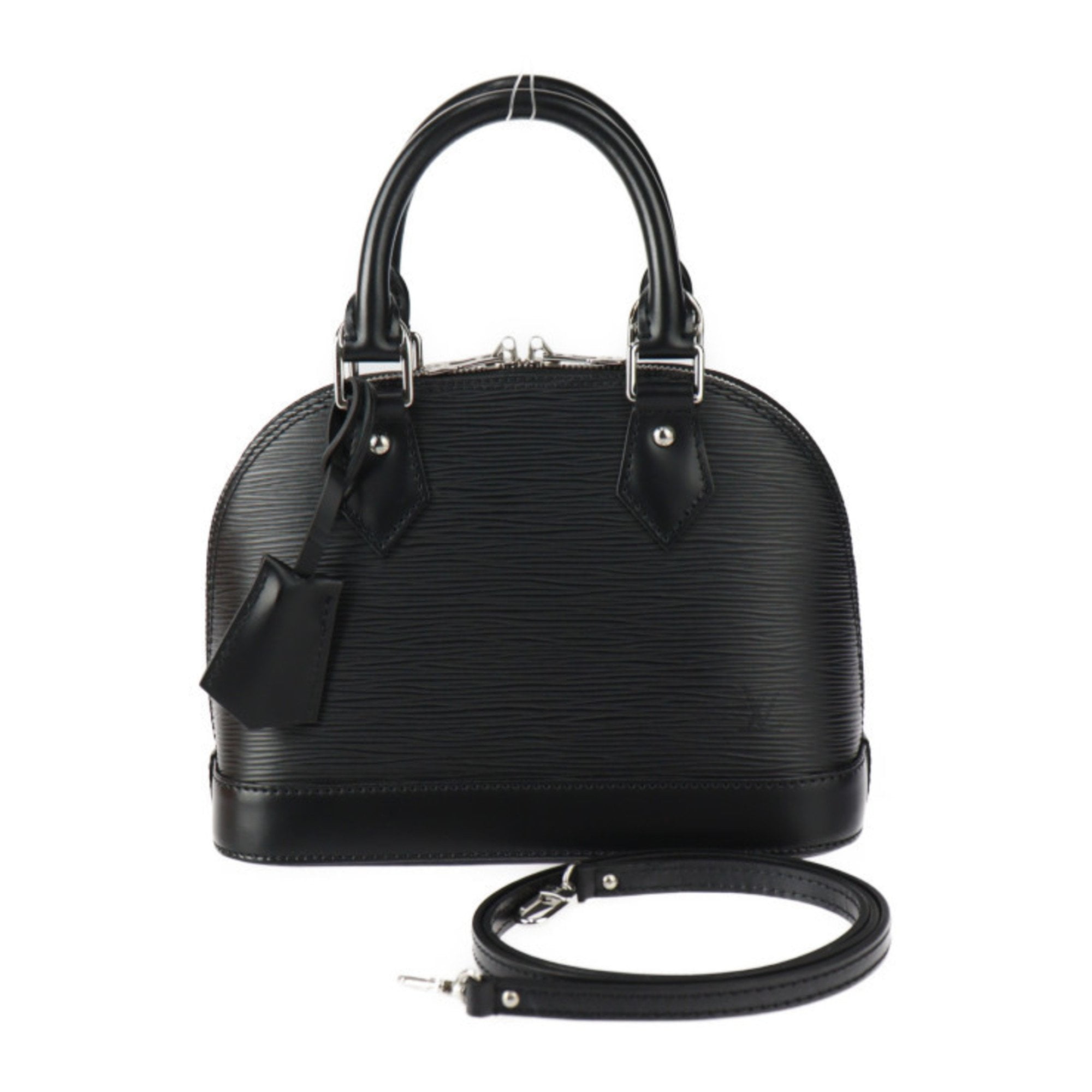 Pre Owned LOUIS VUITTON Louis Vuitton Alma BB Handbag M40862 Epi Leather Black Shoulder Bag Good Walmart