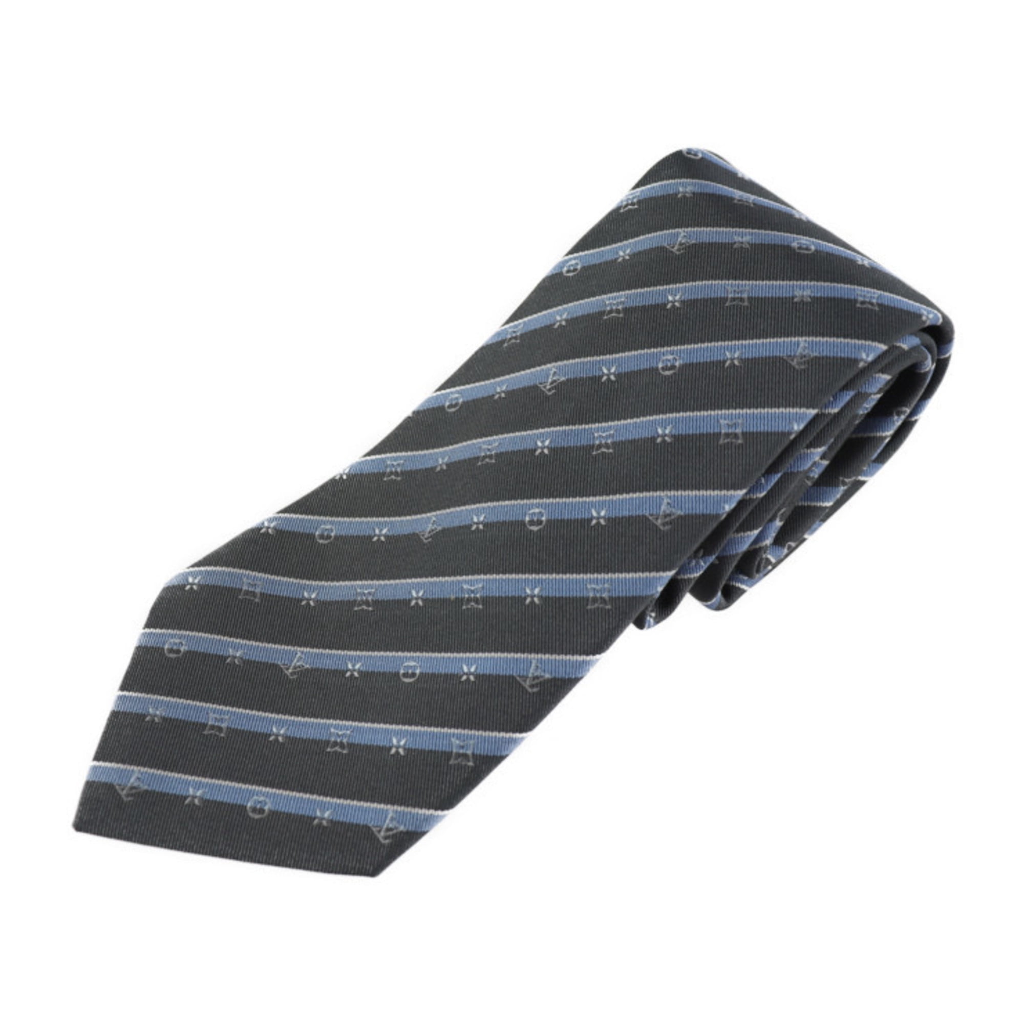 Pre-Owned LOUIS VUITTON Louis Vuitton Cravat Monogram Ribbon Tie 