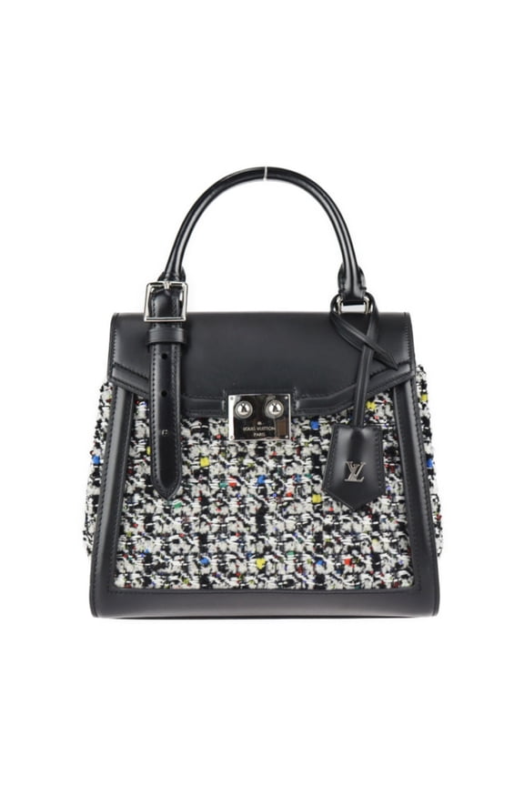 Pre-Owned LOUIS VUITTON Louis Vuitton LV arc handbag M55501 leather tweed black multicolor silver metal fittings 2WAY shoulder bag (Good)