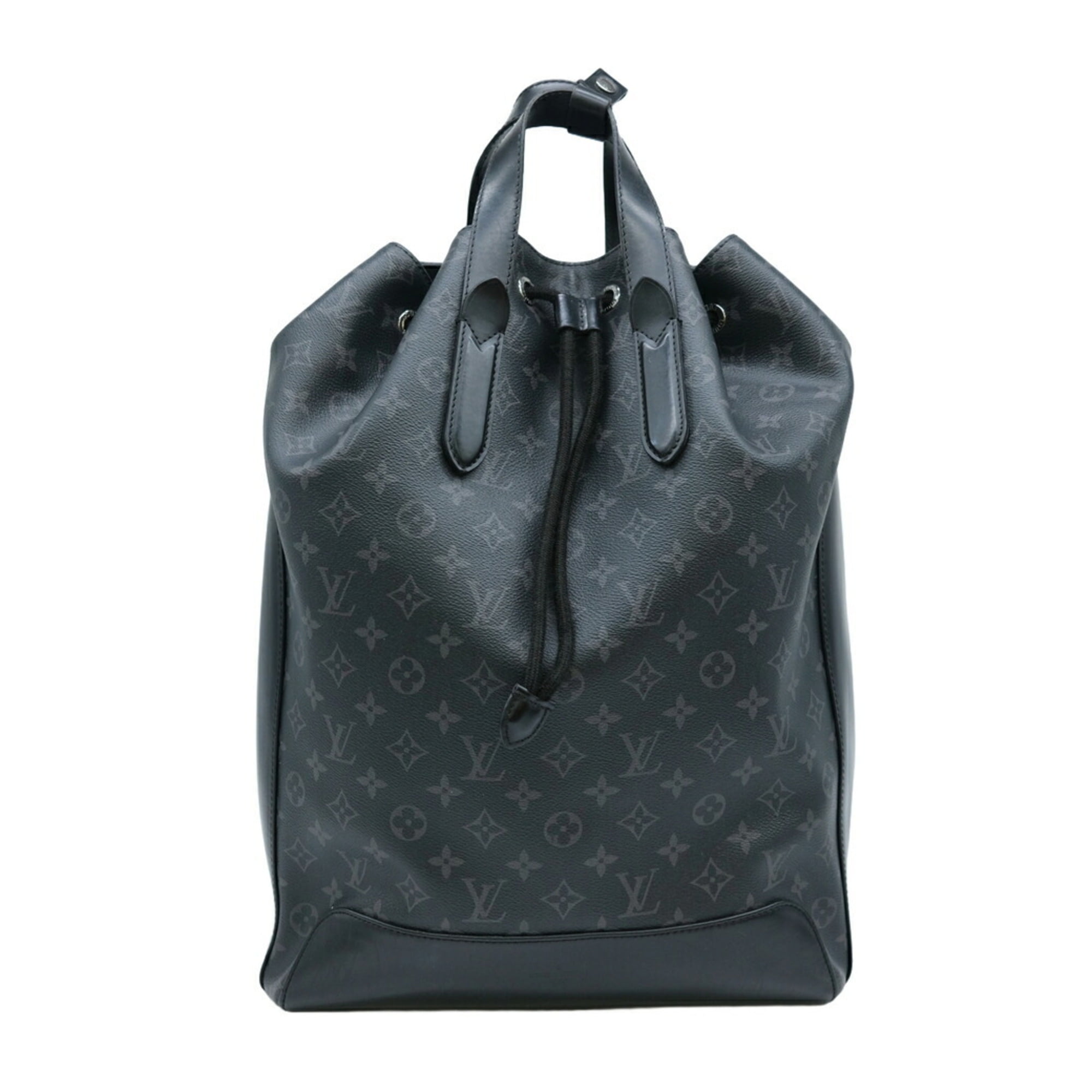 Pre Owned LOUIS VUITTON Louis Vuitton Monogram Eclipse Backpack Explorer Black Leather M40527 Fair Walmart