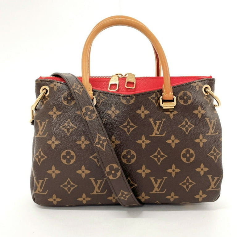 Pre Owned LOUIS VUITTON Louis Vuitton Pallas BB M41241 Handbag Monogram Canvas Brown Women s Good Walmart