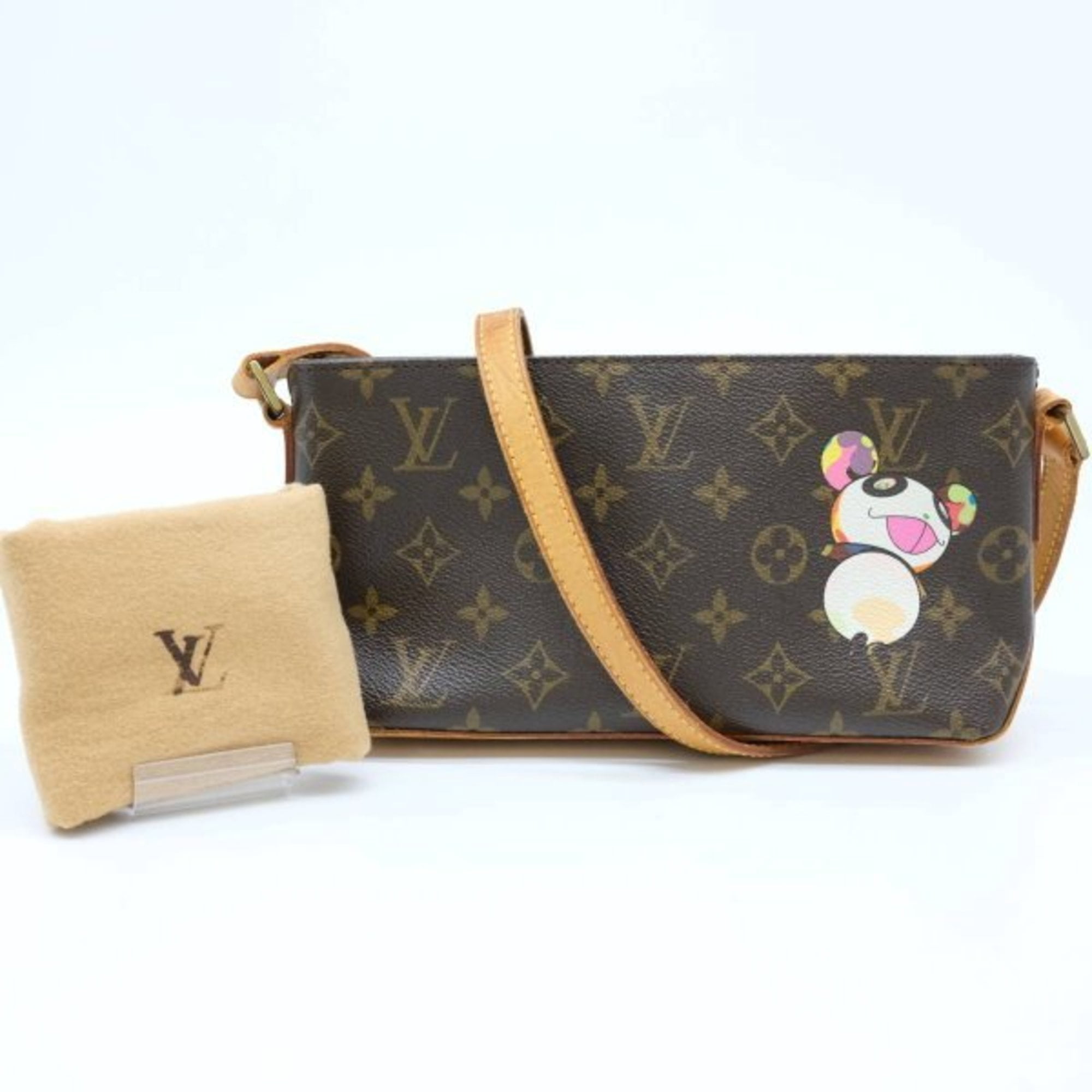 Pre-Owned LOUIS VUITTON M51241 Monogram Panda Trotter Shoulder Bag Takashi  Murakami (Good) - Walmart.com
