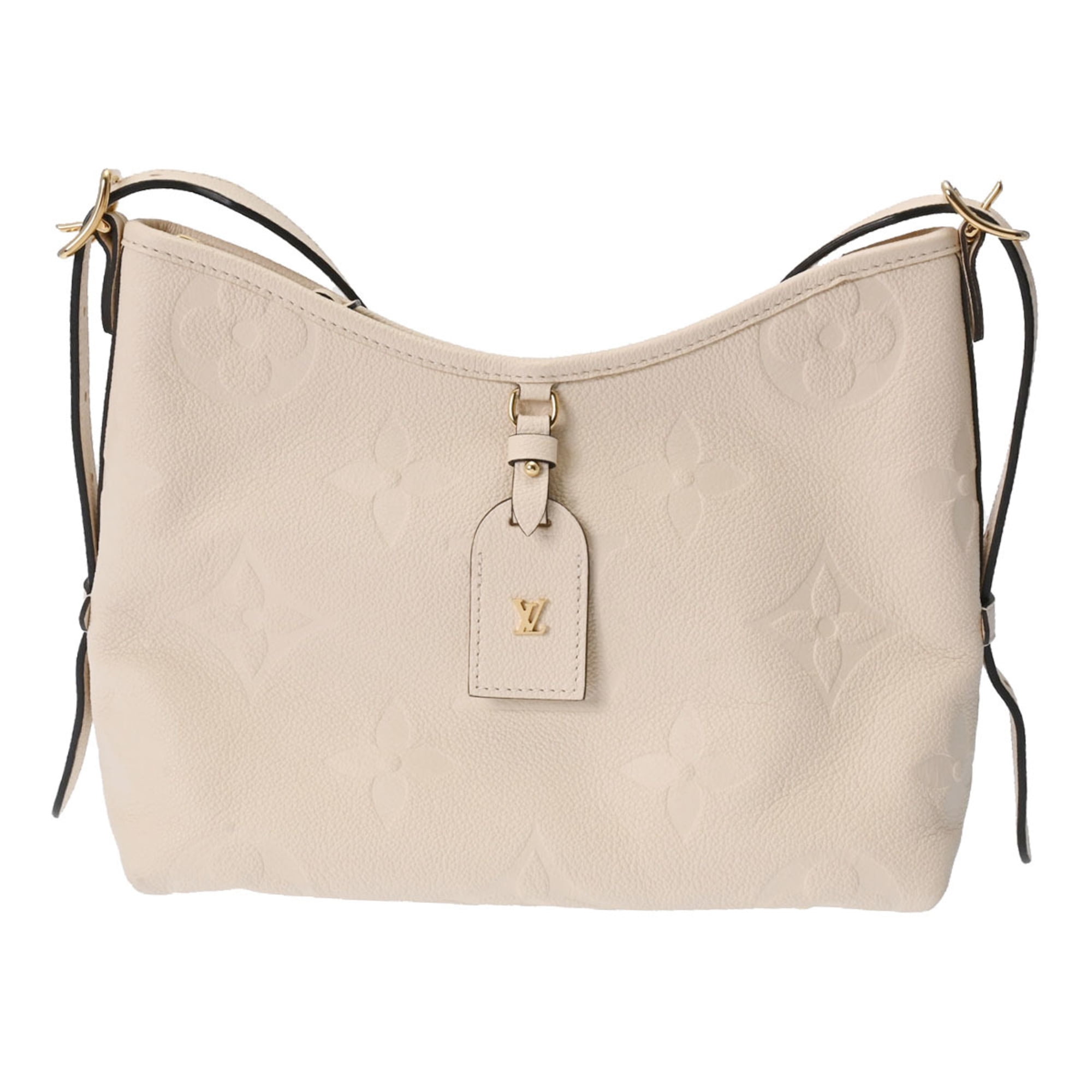 Pre-Owned LOUIS VUITTON Monogram Empreinte Carryall Zip PM Crème 