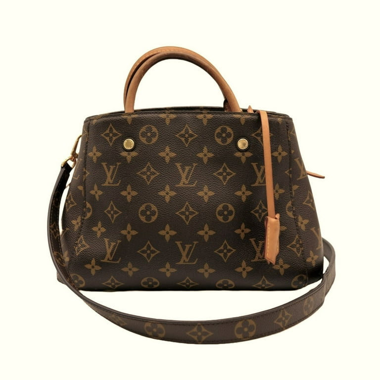 Pre Owned LOUIS VUITTON Montaigne BB Louis Vuitton Shoulder Handbag Monogram Canvas Brown M41055 Fair