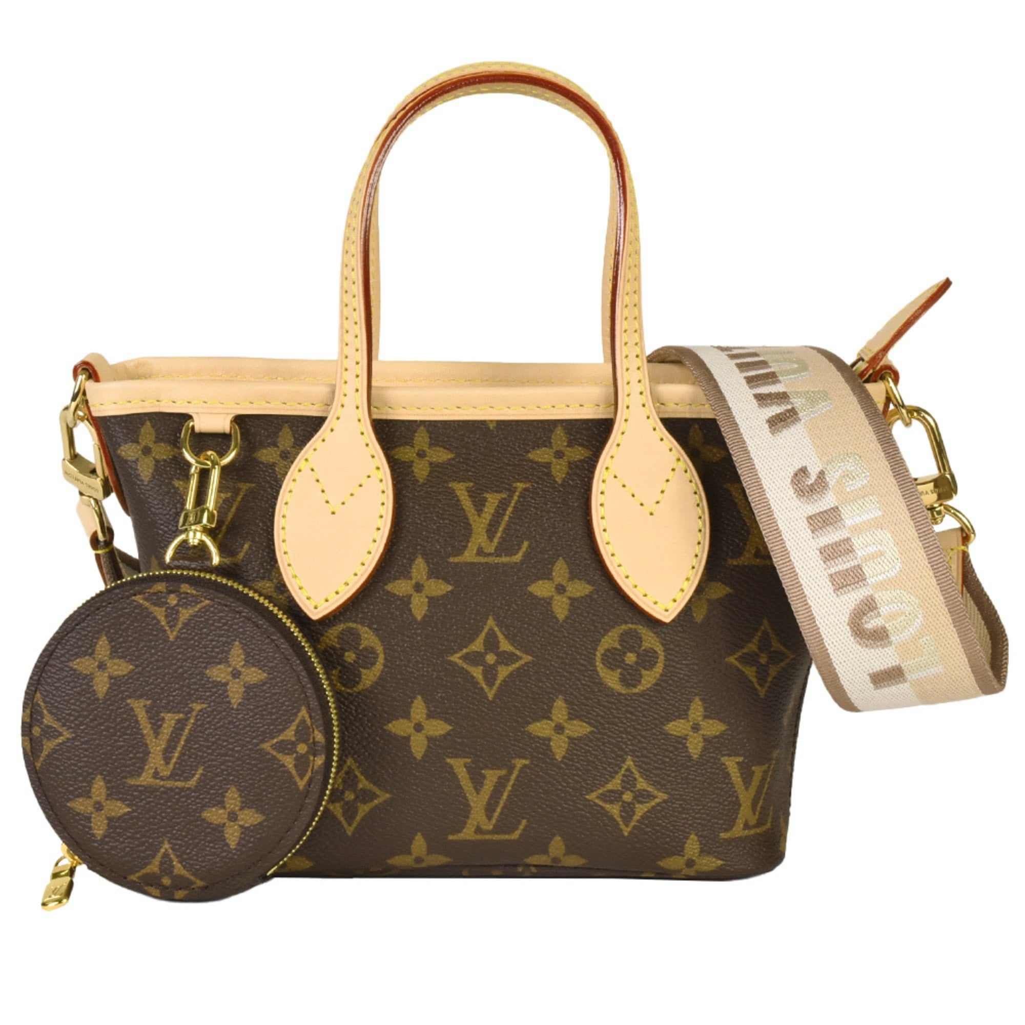 Pre-Owned LOUIS VUITTON Neverfull BB coin tote bag monogram canvas 